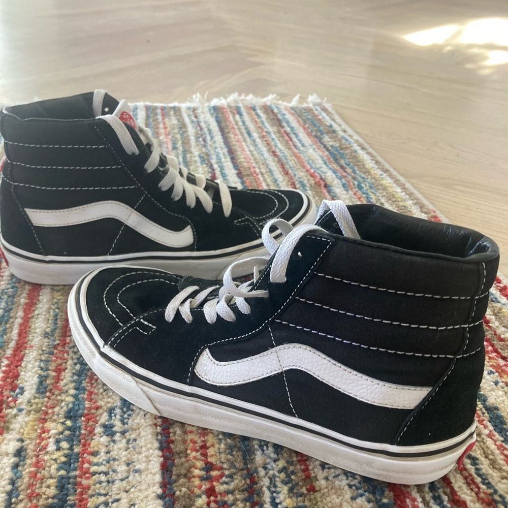 Black Sk8r High Top Vans